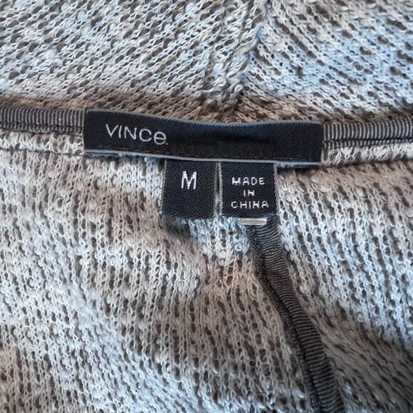 Vince Marled Grey Open Front Cardigan Lagenlook Bohemian - Medium - Picture 8 of 10